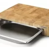 Continenta Schneidebrett Aus Gummibaum Stirnholz Mit Schublade 39 X 27 X 6 Cm 19
