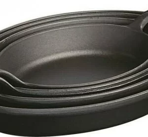 Staub Auflaufform Oval Aus Gusseisen In Schwarz 37 X 28,4 Cm 8
