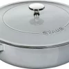 Staub Bräter Mit Chistera Drop-Structure In Graphitgrau 28 Cm/3,7 L/ 125,5 Cm/ 5,8 Kg 14
