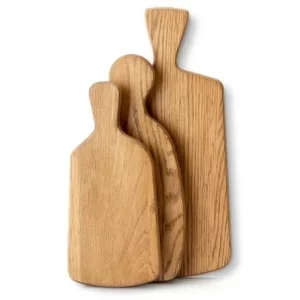 Continenta Schneidebrett Aus Eichenholz Mit Griff 34,5 X 16,5 X 1,5 Cm 15