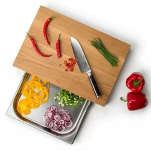 Continenta Schneidebrett Aus Eiche Mit Schublade 48 X 32,5 X 6 Cm 15