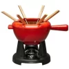 Le Creuset Käsefondue Set Aus Gusseisen In Kirschrot 13