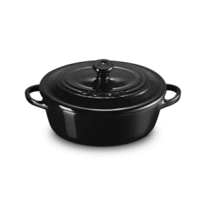 Le Creuset Mini Cocotte Oval In Schwarz 11