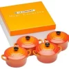 Le Creuset Mini-Cocotten Ofenrot, 4er-Set 14