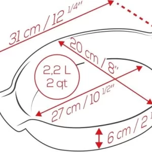 Appolia Auflaufform Oval In Blau 31 Cm Länge 13