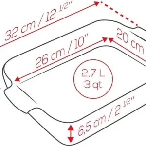 Appolia Auflaufform Rechteckig In Rot 22 Cm / 0,85 Liter 28