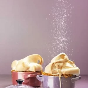 Le Creuset Mini Cocotte In Chiffon Pink Metallic 12