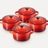 Le Creuset Mini-Cocotte Kirschrot, 4er-Set 13