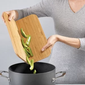 Joseph Joseph Faltbares Schneidebrett Chop2Pot Bamboo 25,5 Cm X 21 Cm 10